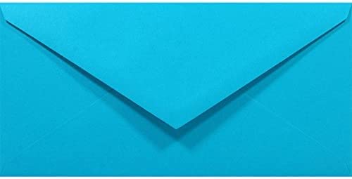 Netuno 1000 Briefumschläge Blau DIN lang 110x220 mm 80g Rainbow bunte Umschläge lang ohne Fenster fü
