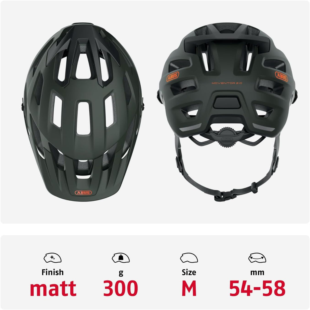 ABUS MTB-Helm Moventor 2.0 - komfortabler Fahrradhelm fürs Gelände - All-Mountain-Helm - für Damen u
