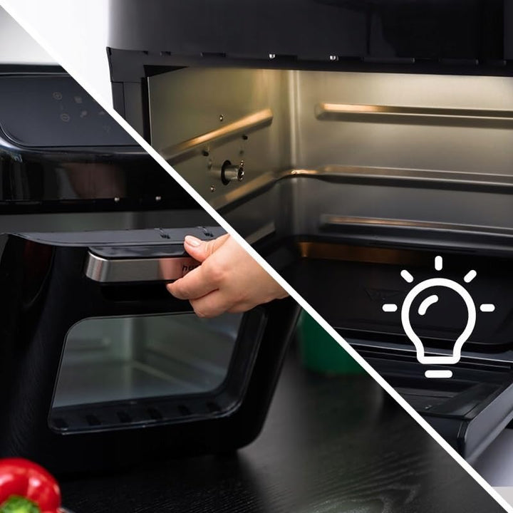 Airfryer Heissluftfritteuse 12L 1800W, Touchscreen, XXL, Zubehör, Fritteuse ohne Öl, Digital Screen,