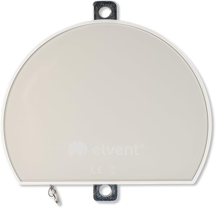 elvent® Lullaby Motor für Federwiege, Made in Germany, Smart-Display, Geräuscharm (Weiss/Mocca) Weis