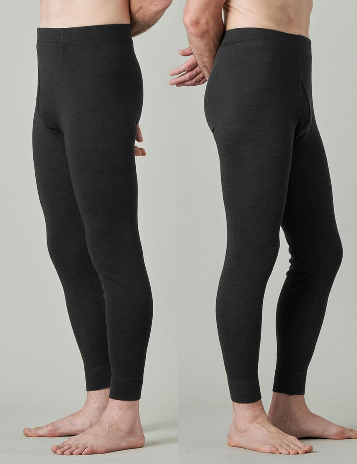 LAPASA Herren 100% Merinowolle Thermounterhosen, Premium Merino Wolle Unterhosen Thermounterwäsche (