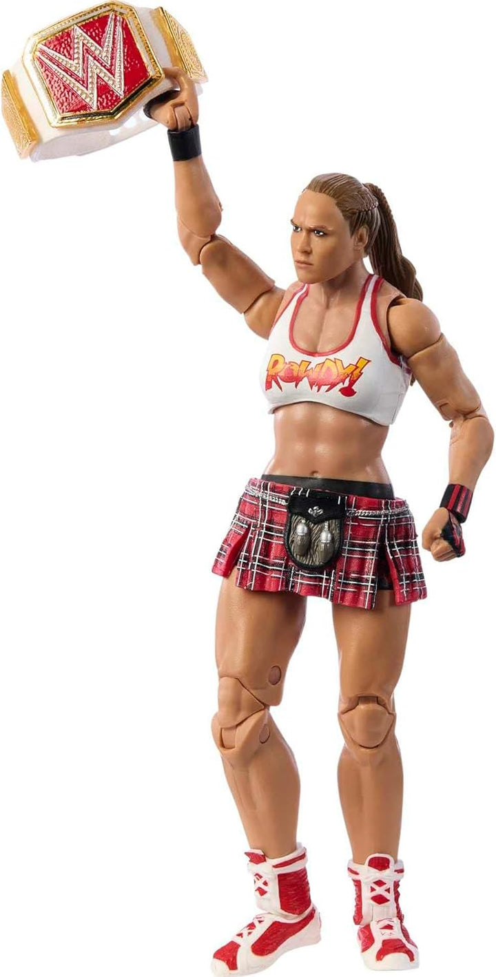 Mattel WWE Elite Collection Top Picks Actionfigur & Zubehör-Set, Ronda Rousey 15,2 cm Sammlerstück m