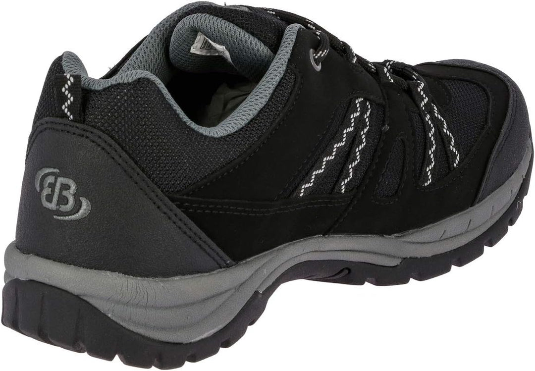 Brütting Unisex Fresno Trekking-& Wanderhalbschuhe 43 EU Schwarz Grau, 43 EU Schwarz Grau