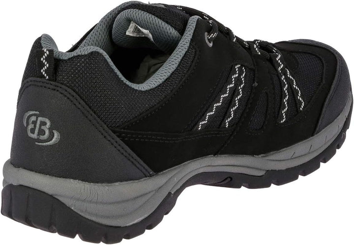 Brütting Unisex Fresno Trekking-& Wanderhalbschuhe 36 EU Schwarz Grau, 36 EU Schwarz Grau