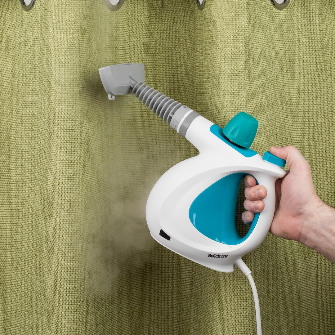 Beldray BEL0701TQN-VDE 10-in-1 Handpolsterung Badfliesen Spiegel Fenster Handdampfreiniger mit europ