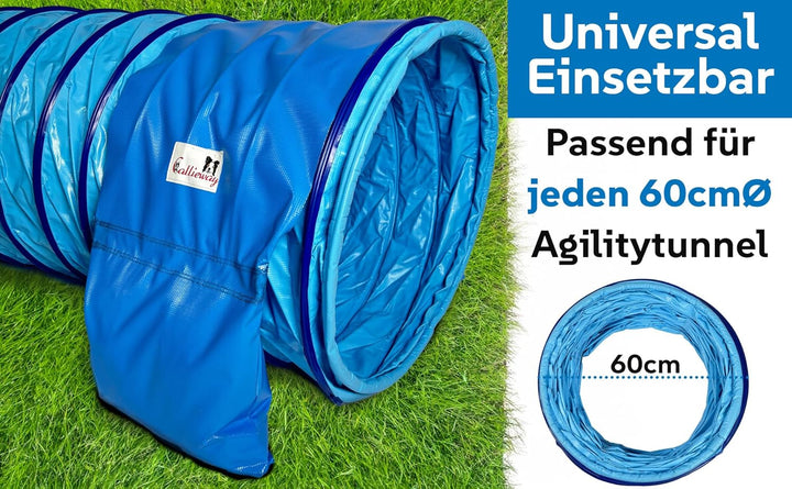 Callieway Agility Tunnel Stützsandsäcke (2er Pack) Standard - org (Cyan 2X)