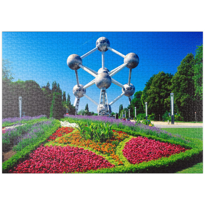 Atomium, errichtet für die Weltausstellung 1958 - Brüssel, Belgien - Premium 1000 Teile Puzzle - MyP