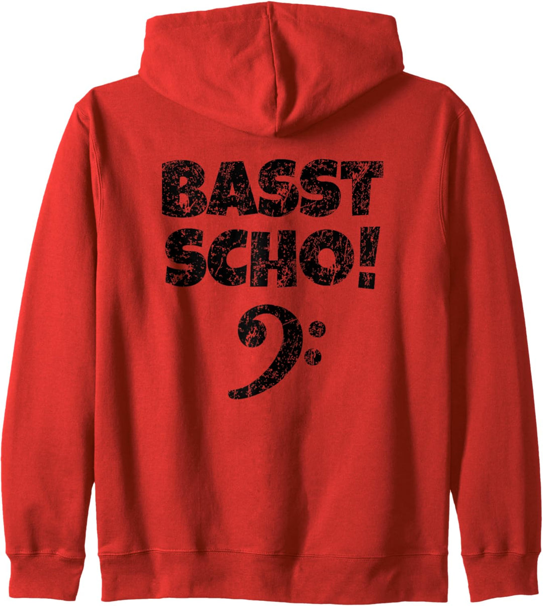Basst Scho (Vintage/Schwarz) Bassist Bassisten Kapuzenjacke