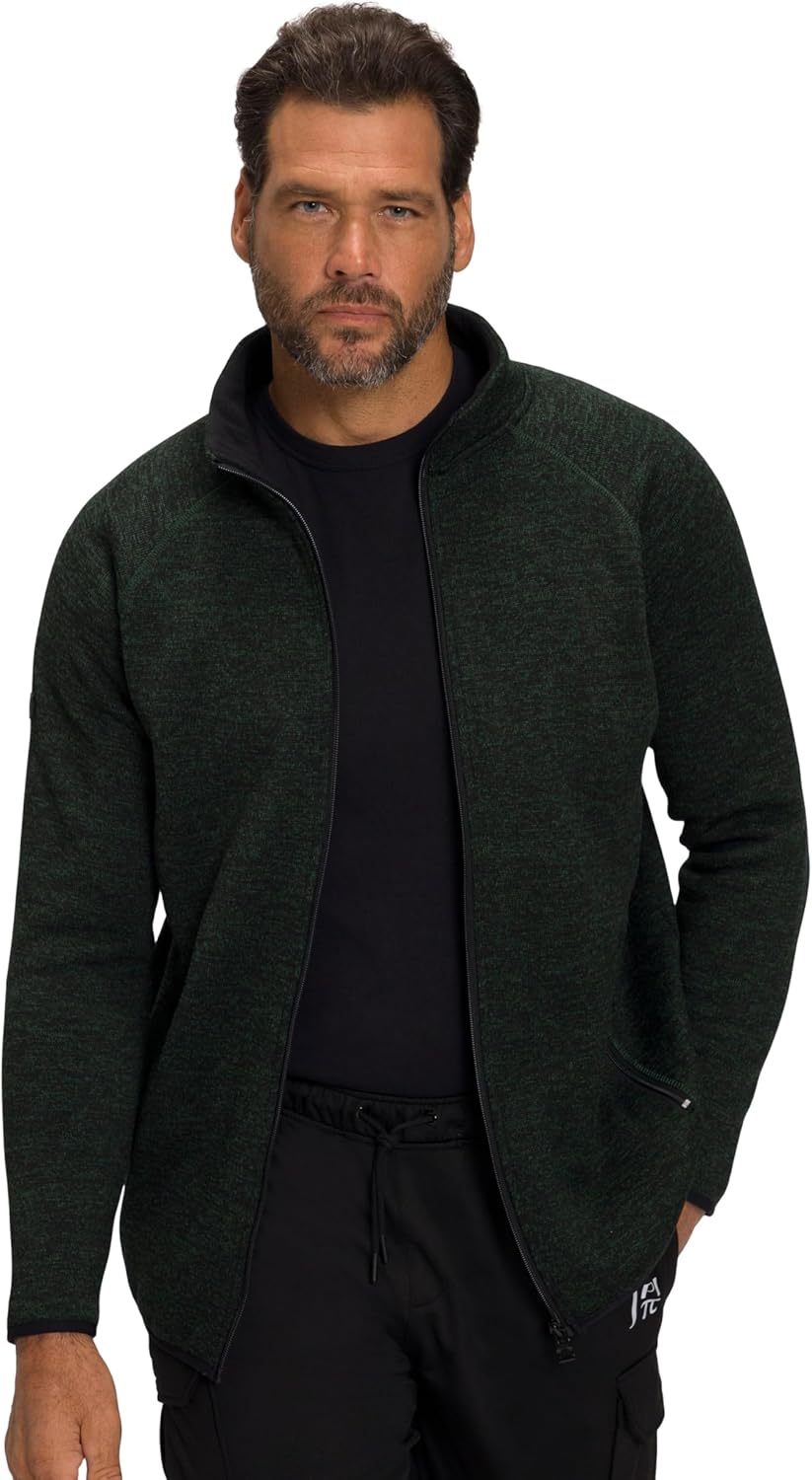 JP 1880 Strickfleece-Jacke 802394 7XL Dunkelgrün, 7XL Dunkelgrün