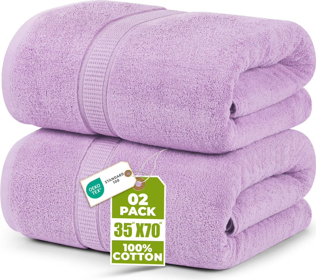Utopia Towels Luxuriöses Jumbo-Badetuch, 2-teilig, 600 g/m², 100% ringgesponnene Baumwolle, sehr sau