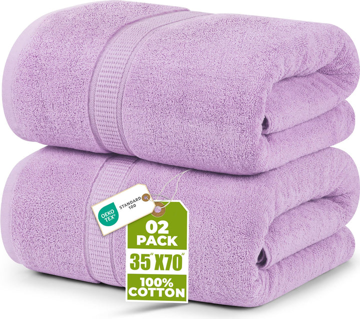 Utopia Towels Luxuriöses Jumbo-Badetuch, 2-teilig, 600 g/m², 100% ringgesponnene Baumwolle, sehr sau