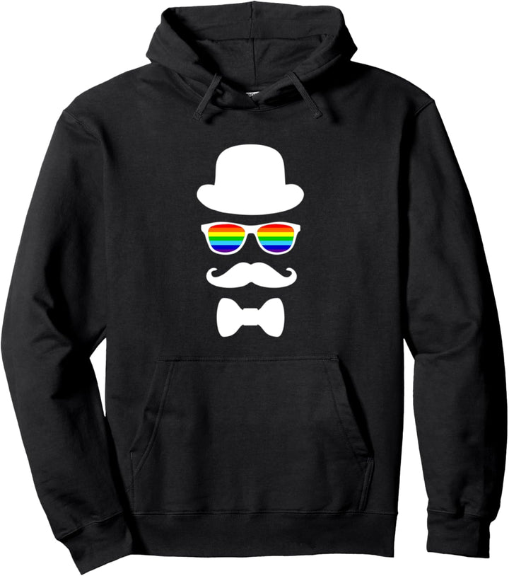 LGBTQ Geschenk CSD Regenbogen LGBT Flagge Hut Brille Fliege Pullover Hoodie