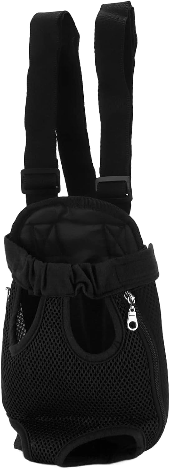 Haustier-Frontträger-, Haustier-Brustrucksack aus Nylon für Reisen, Fahrrad, Wandern, Motorrad (L) L