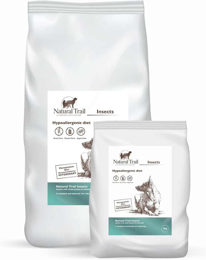 Natural Trail Insekte Protein, MONOPROTEIN, Insektenfutter, Hundefutter, Allergie (10kg)