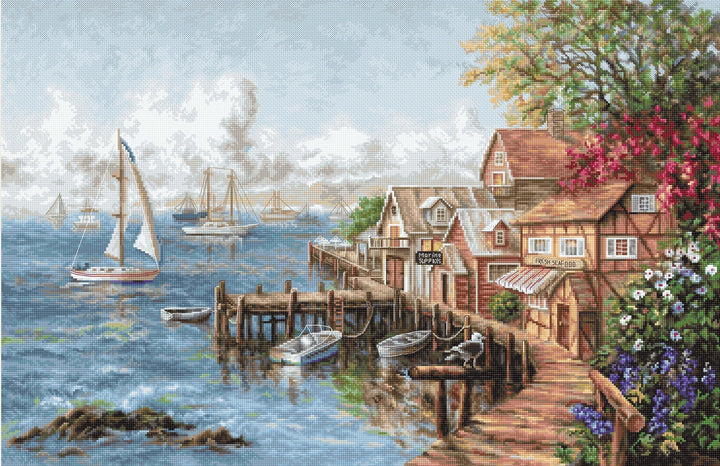 B2405 Mariner's Haven - Kreuzstich-Set Luca-S