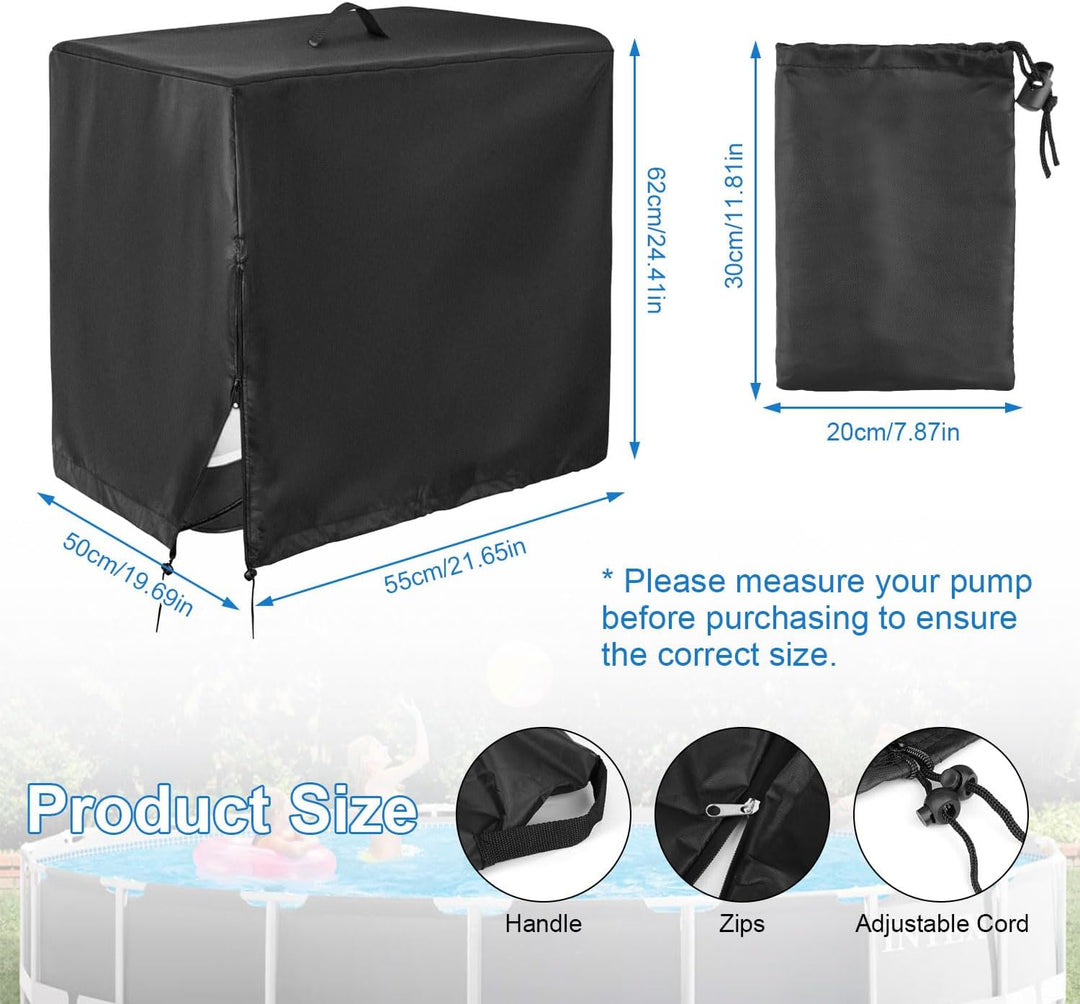 Pumpenhaus Pool 66 * 62 * 72cm Poolpumpe Abdeckung 55 * 50 * 62cm (55x50x62cm), 55x50x62cm