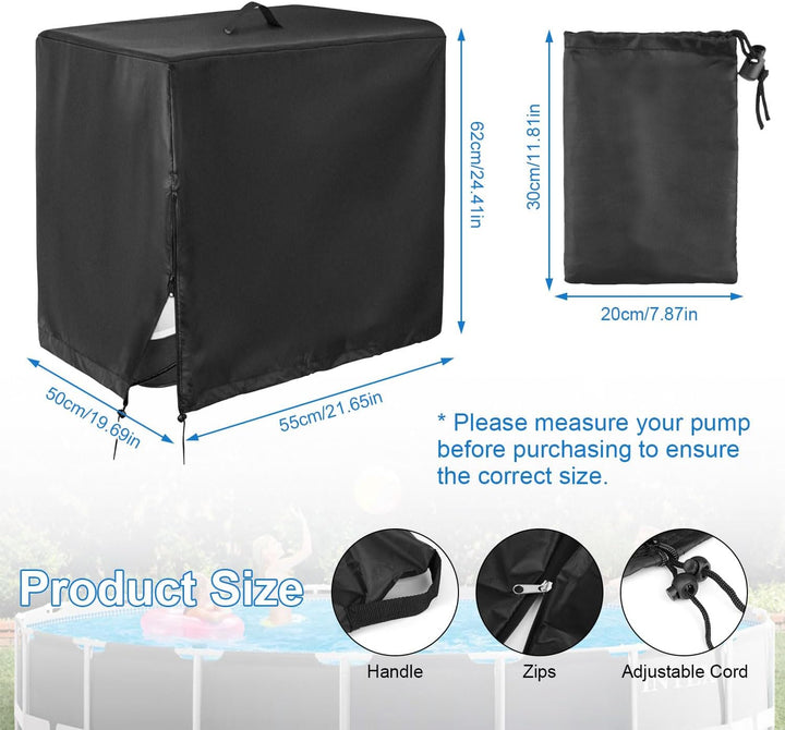 Pumpenhaus Pool 66 * 62 * 72cm Poolpumpe Abdeckung 55 * 50 * 62cm (55x50x62cm), 55x50x62cm