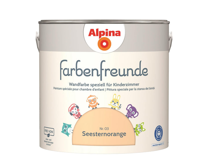 Alpina Farbenfreunde Nr. 03 Seesternorange 2,5 Liter matt, Seesternorange