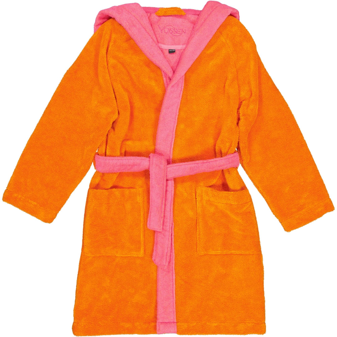 Vossen Kinderbademäntel Kinder Kapuze Bixie electric orange/prim rose - 0006 134-140, 134-140