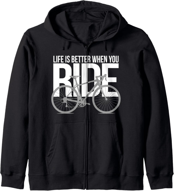 Rennrad Radsport Shirt - Fahrrad Bike T-Shirt Geschenk Kapuzenjacke