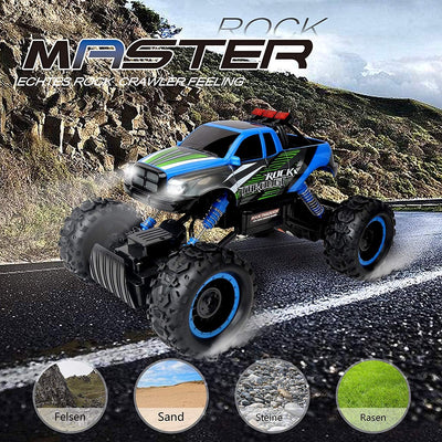 FunTomia RC Ferngesteuertes Auto für Kinder - 4WD Monstertruck - XL RC Auto für Kinder ab 8 Jahren -