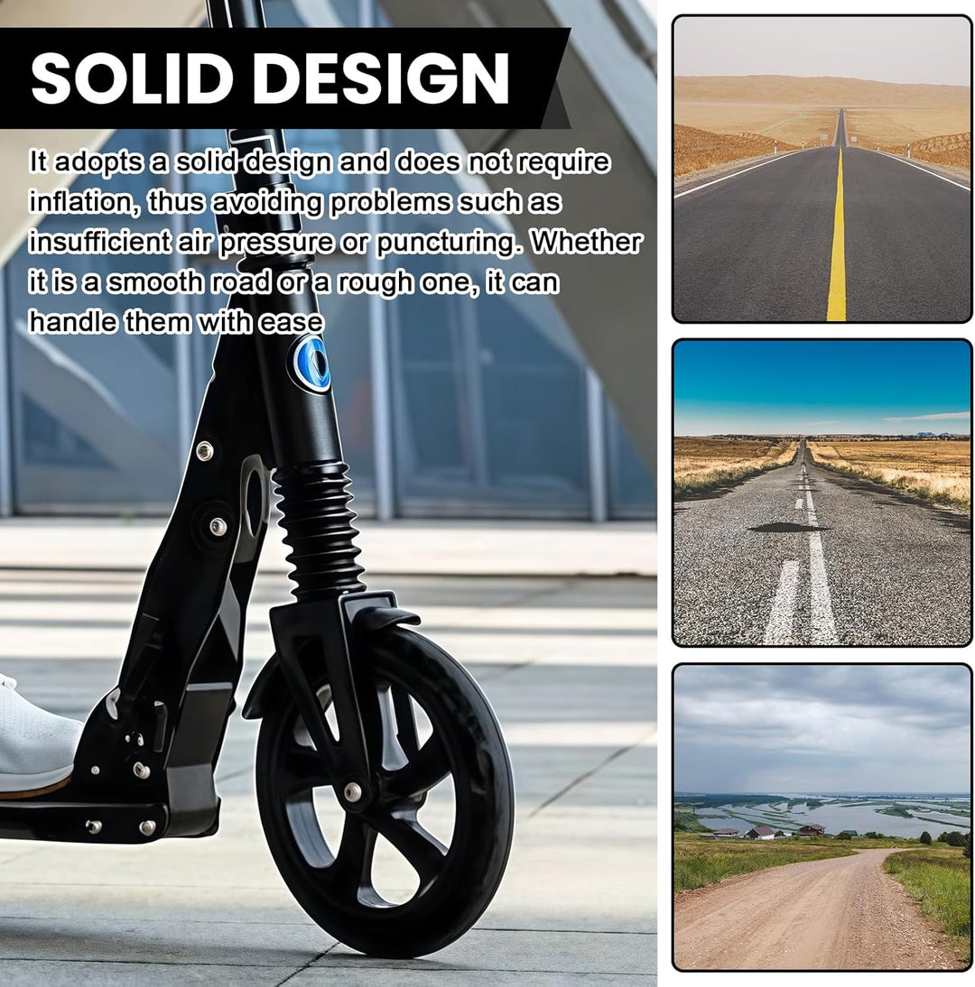 200mm Scooter Rollen: 2 Stück Scooter-Reifen Ersatzreifen ScooterRäder mit ABEC-9 Lager, City Scoote