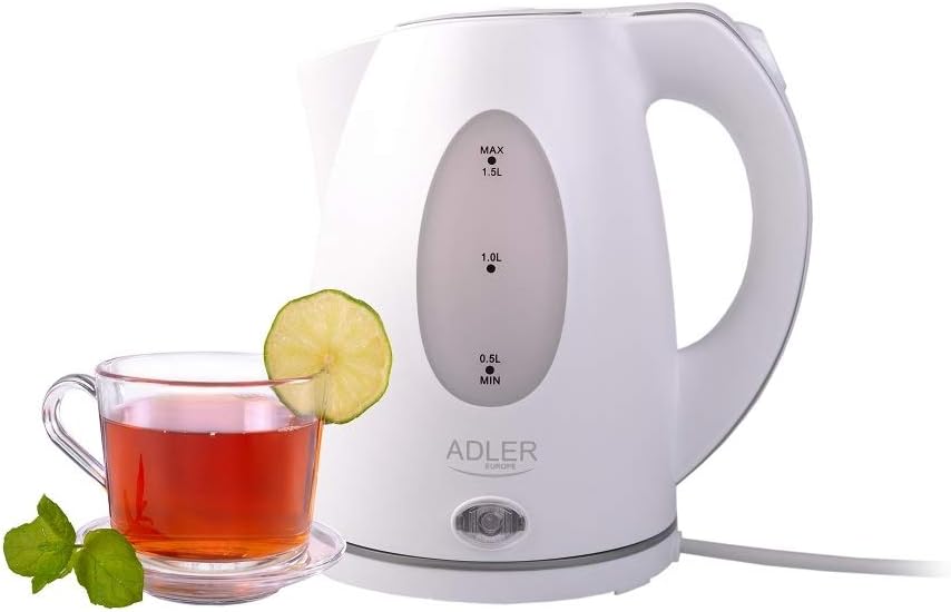 Adler AD 1207 Wasserkocher 1,5 L, weiss