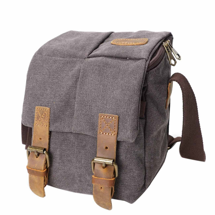 Neuleben Wasserdicht Klein Kameratasche SLR-Tasche Vintage Fototasche aus Canvas Unisex für Spiegelr