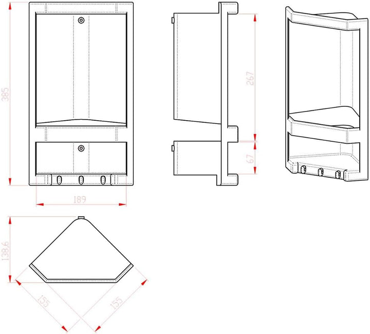 Gedy - PORTE SAVON D'ANGLE BLANC JUNIOR - Gedy - G-80790200300