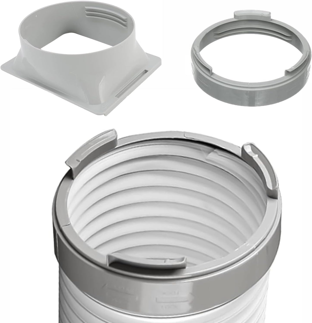 1 Stück Abluftschlauch Adapter, 150mm Universal Gewinde Verbindungsstück für Mobile Klimaanlage Schl