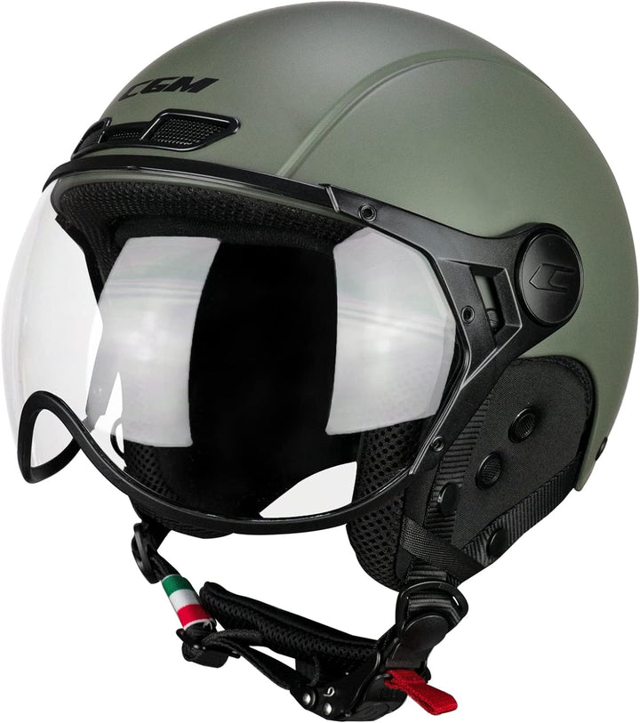CGM Unisex – Erwachsene EBI skihelm XXXS (49-50cm) Grün matt, XXXS (49-50cm) Grün matt