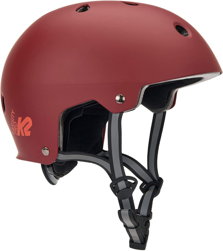 K2 Skates VARSITY PRO Helm, Inline Skate Helm, Fahrradhelm, Skateboard Helm L (59 - 61 cm) burgandy