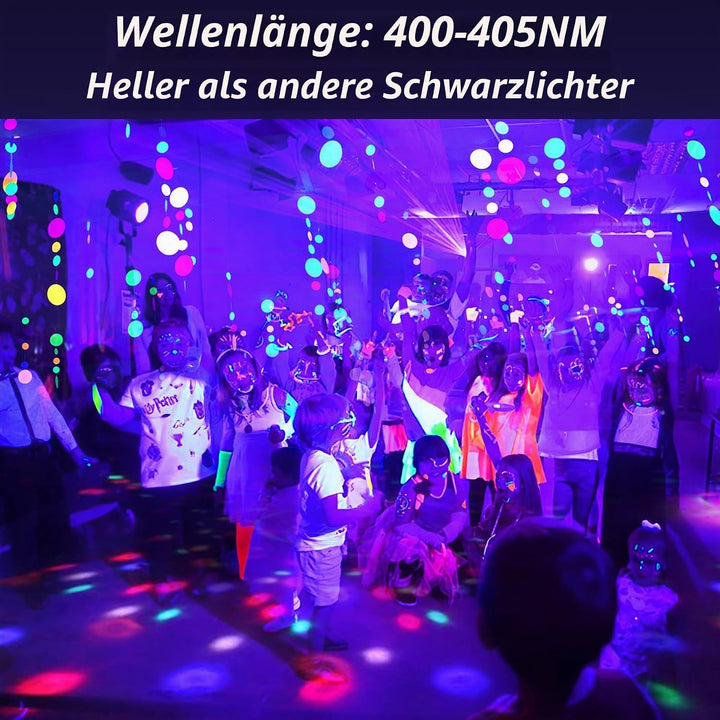 60W LED Schwarzlicht Strahler, NATPOW UV Schwarzlicht Fluter mit Stecker IP66 Wasserdicht Schwarzlic