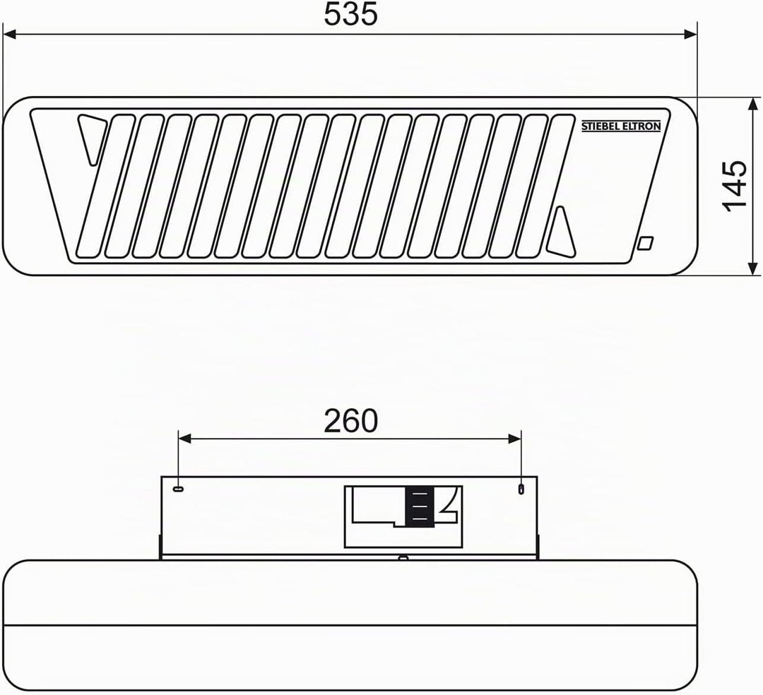 Stiebel Eltron 229339 Infrarot-Quarzstrahler IW 120, Weiss &amp; Elektrobock Steckerthermostat TS05 Ther