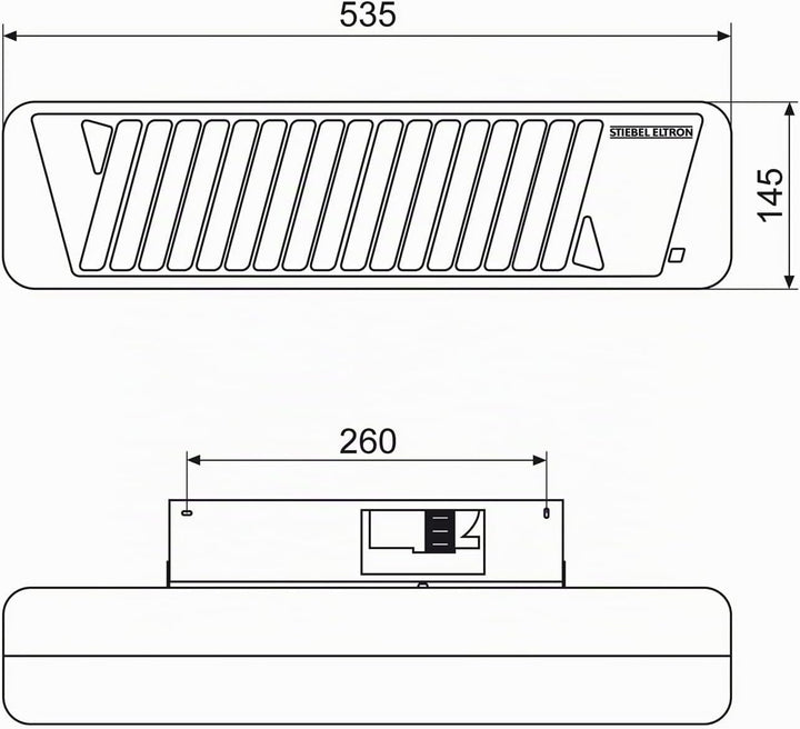 Stiebel Eltron 229339 Infrarot-Quarzstrahler IW 120, Weiss &amp; Elektrobock Steckerthermostat TS05 Ther