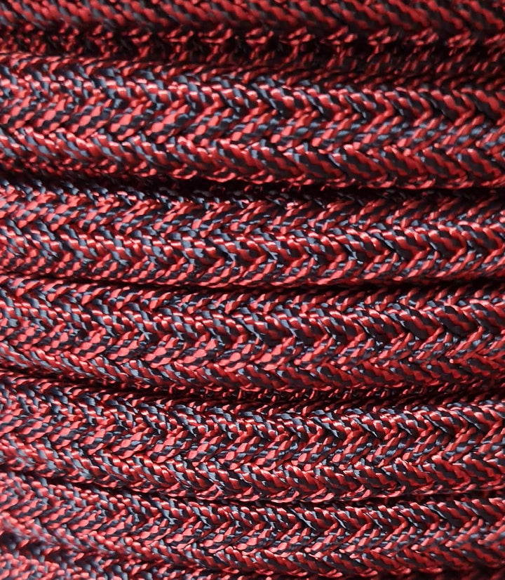 Themahund Umhängeleine Moxonleine mit Zugstopp 8mm (300 cm, Rot - Bicolor) 300 cm Rot - Bicolor, 300