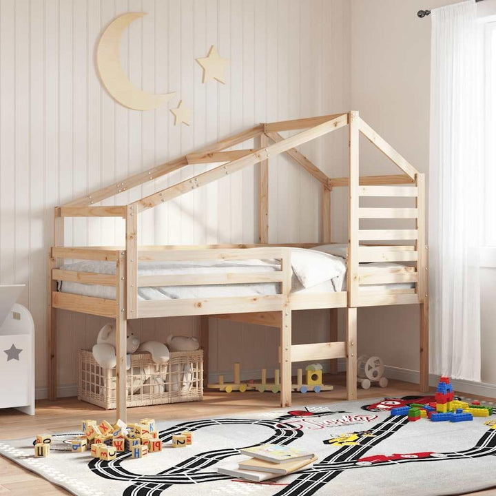 vidaXL Dach für Kinderbett, Kinderbettdach mit offener Seite, Kinderbetthimmel für Schlafzimmer, Bet