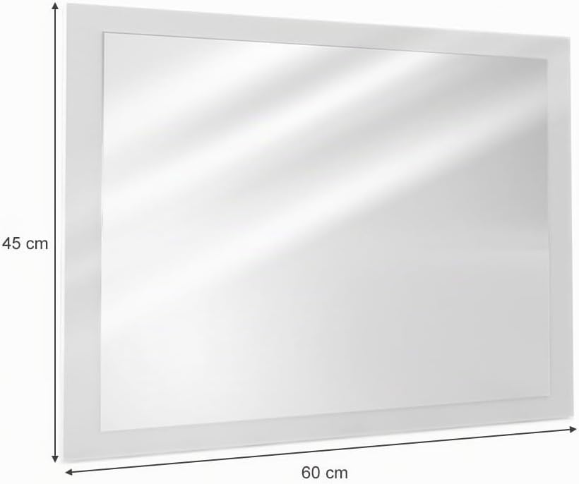 Vicco Badezimmerspiegel Emma, Weiss, 45 x 60 cm, Spiegel