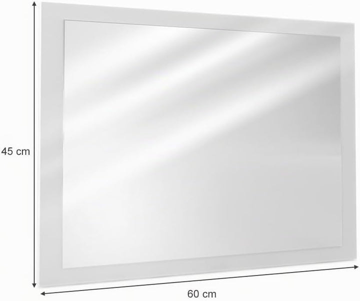 Vicco Badezimmerspiegel Emma, Weiss, 45 x 60 cm, Spiegel