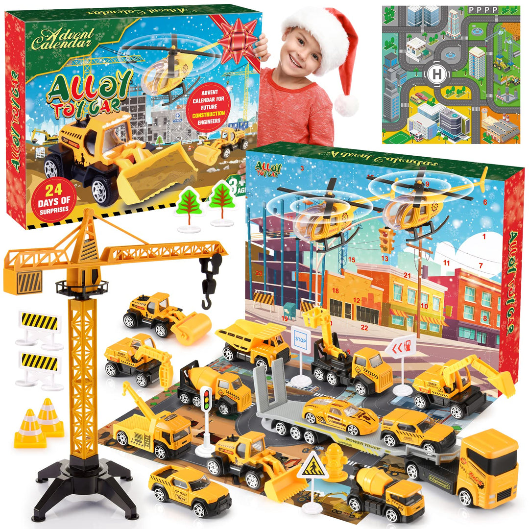 Adeokay Adventskalender 2023 Kinder, Spielzeug ab 3 4 5 6 Jahre Junge Weihnachtskalender Kinder Gesc