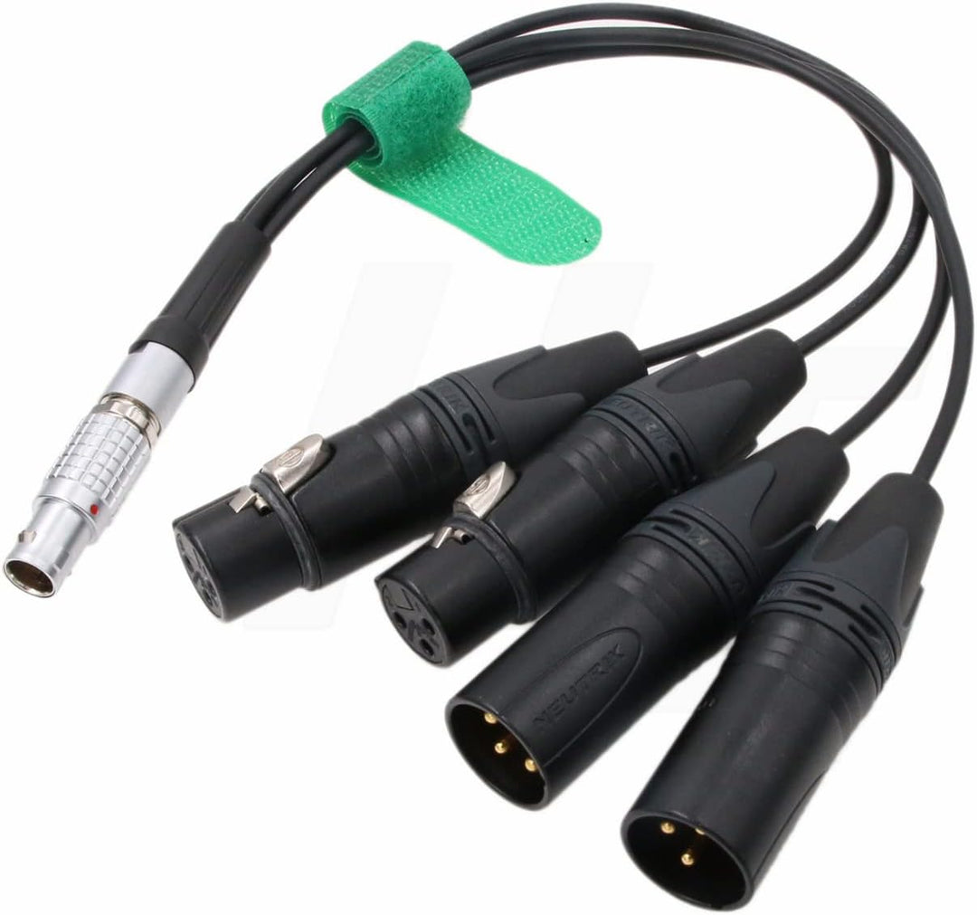 HangTon 10pin auf 3pin XLR Breakout Audiokabel für Atomos Shogun Inferno, Ninja Inferno, Shogun Flam