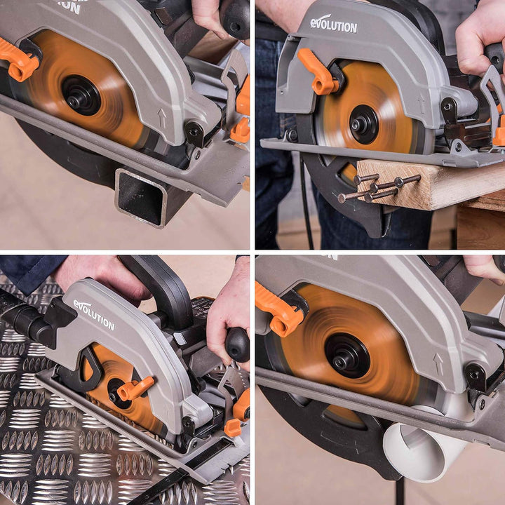Evolution Power Tools R185TCT-20CS (Rage) Multi-Material-TCT-Klinge zum Schneiden von Holz, Metall u