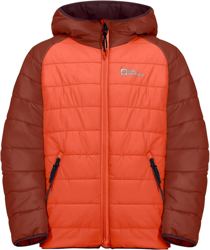 Jack Wolfskin Unisex Kinder Zenon Jacket K Jacket 116 coral orange, 116 coral orange