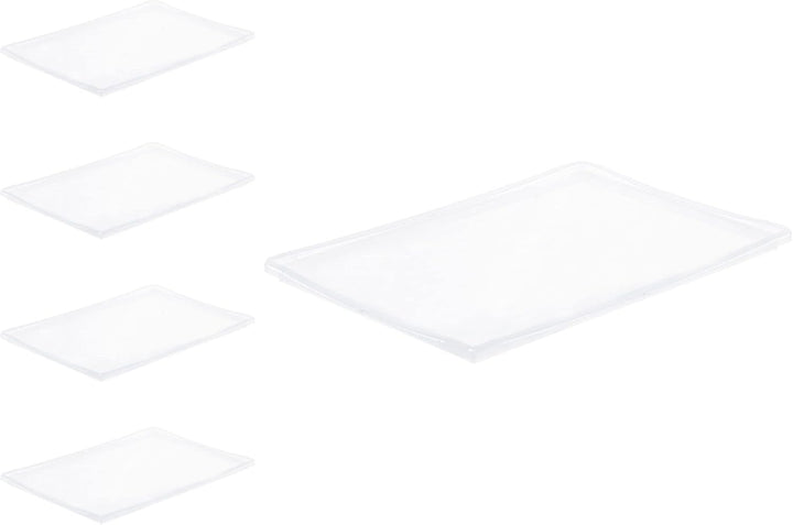 PROREGAL SuperSparSet 5x Auflagedeckel für transparente Eurobehälter BasicLine & LightLine | BxT 40x
