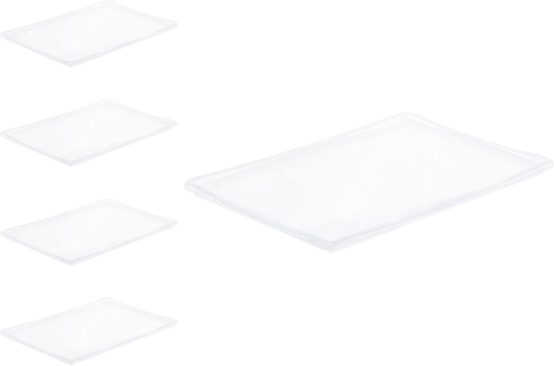 PROREGAL SuperSparSet 5x Auflagedeckel für transparente Eurobehälter BasicLine & LightLine | BxT 30x