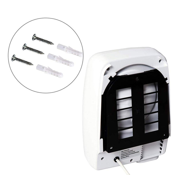 Bakaji Secador de Manos Eléctrico Automático secador de Aire Caliente de Pared - Baño Rápido con Sen