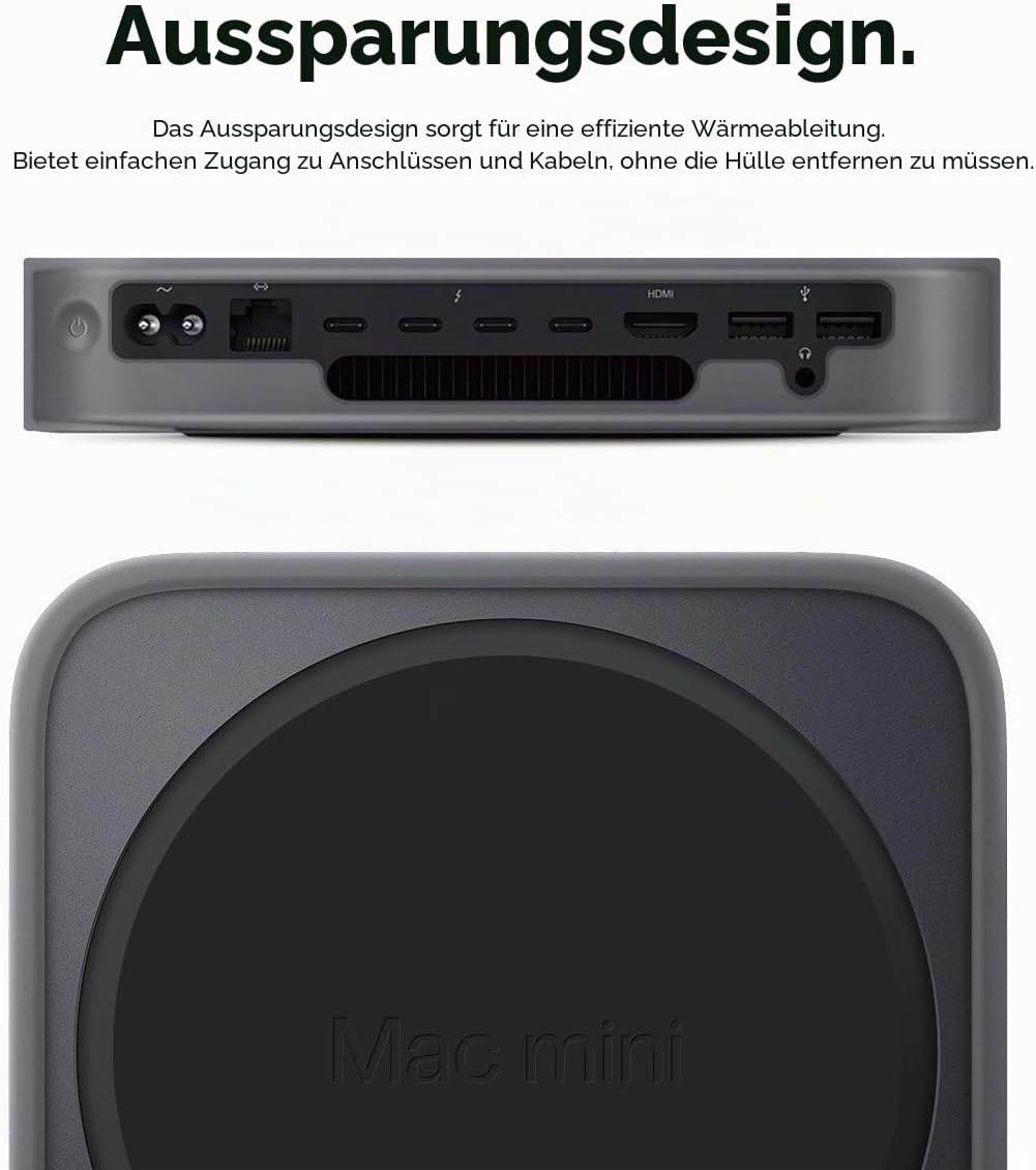 elago Silikonhülle Kompatibel mit Apple Mac Mini M2, M2 Pro [2023] Kompatibel mit Mac Mini M1 [2020]