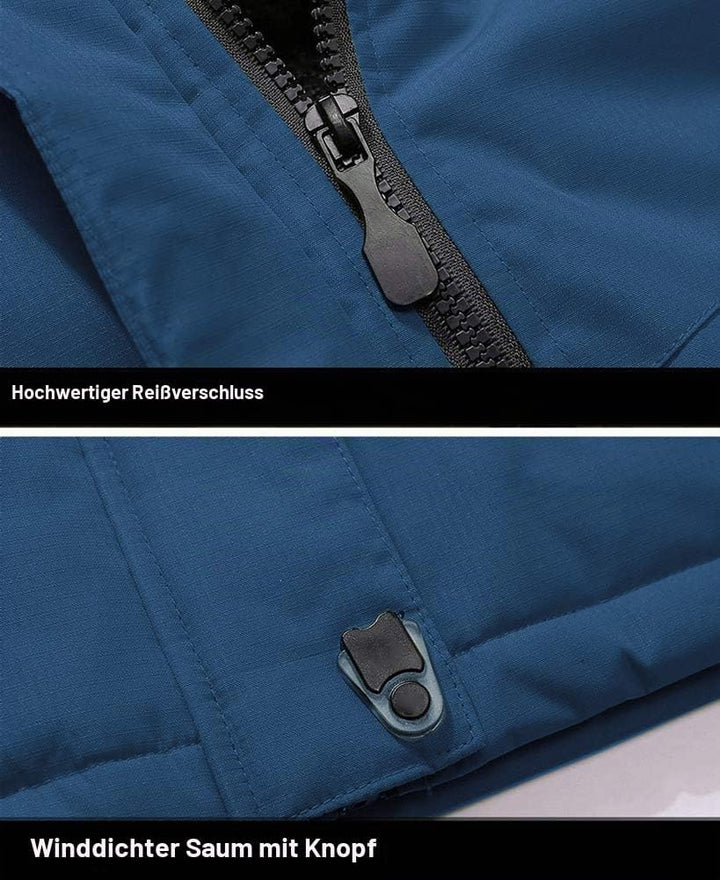 MAGCOMSEN Herren Winter Skijacke Fleece Gefüttert Jacke Outdoor Verdickt Softshelljacke Wasserdicht