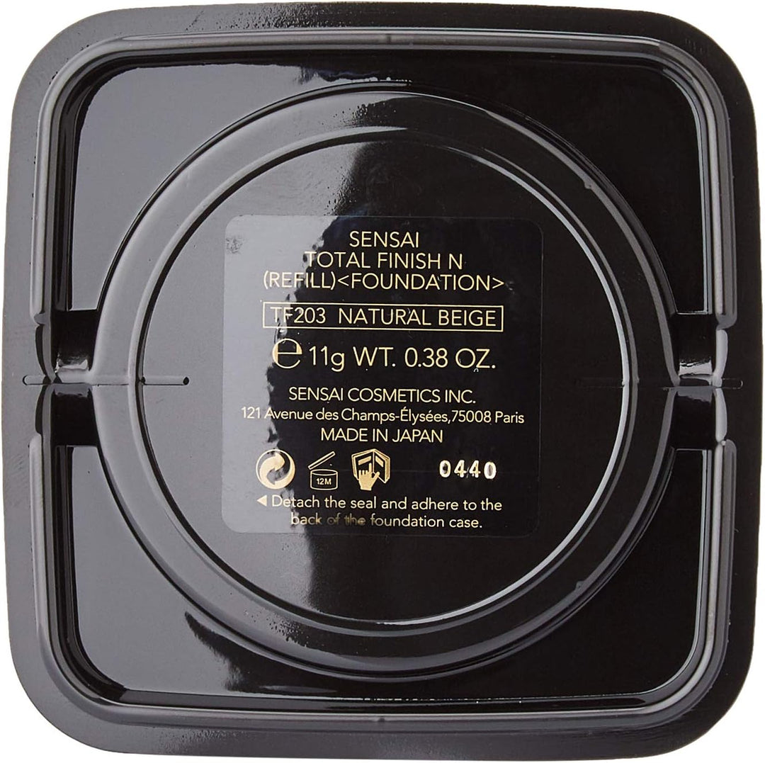 Kanebo Sensai Total Finish Refill 203, Neutral Beige, 12 g, Neutral Beige