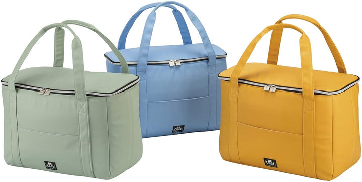 Grosse City Kühltasche L, 44 x 22 x 29cm 28 L Volumen mit Breiten Tragegriffen für Picknick, Schule,